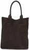 Kožené kabelka shopper bag Vittoria Gotti čokoládová V27A